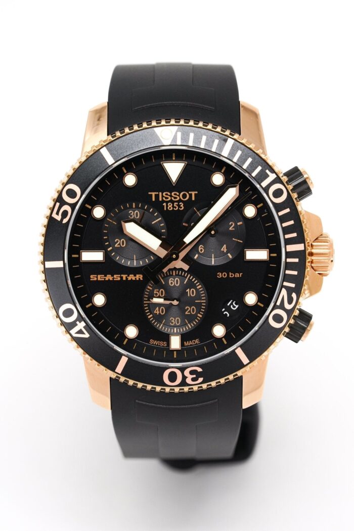Tissot Chronograph Watch SEASTAR 1000 Rose Gold - T120.417.37.051.00 - Image 6